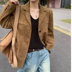 ブラウン テーラードジャケット