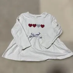 apres les cours 長袖カットソー ホワイト 100cm