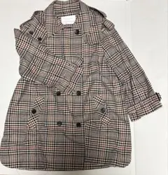 トレンチコート　ショートコート　チェック柄　ZARA