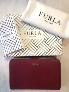FURLA 二つ折り財布 バビロンM ワインレッド