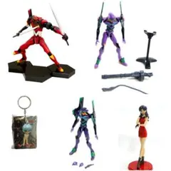 ５点セット　エヴァンゲリオン　フィギュア　キーホルダー　ガチャ　カプセルトイ