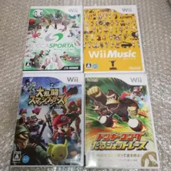 wiiソフト　まとめ売り　4枚セット　ドンキー　スマブラ