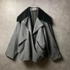 vintage ジャケット　グレー　奇抜　ハイセンス　古着　ビンテージ　レトロ