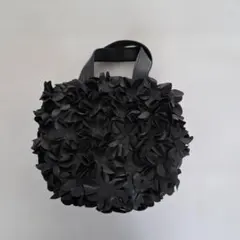 コム・デ・ギャルソン　ゴム素材　お花モチーフバック