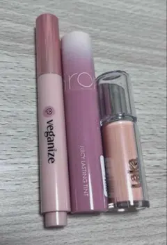 【全てほぼ新品】ブルベ夏向け　リップ　セット　ラカ　ロムアンド