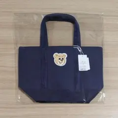 オールドテディ ワッペントートバッグ ネイビー 小