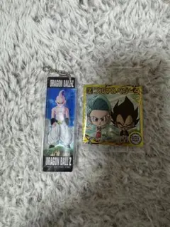 ドラゴンボールウェハース ブルマ & ベジータ ステッカー　アクリルチャームH賞