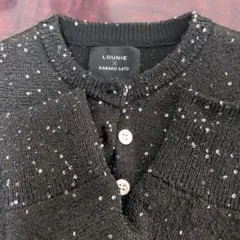 完売品 KANAKO SATO × LOUNIE コラボカーディガン ブラック