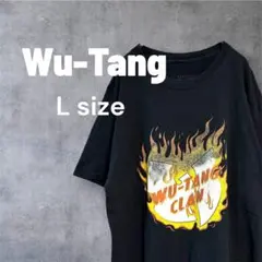 Wu-Tang ウータンクラン公式 ファイヤーロゴT HIPHOP 黒 L 古着のサムネイル