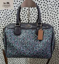 極美品＊コーチ　COACH　2way　ショルダーバッグ　ミニベネット　グレー COACH（コーチ） シグネチャー ミニベネットサッチェル ショルダー付き