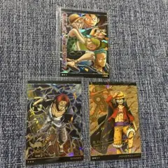 ワンピースカード レッドコミパラ ルフィ サボ エース 展示用 - メルカリ