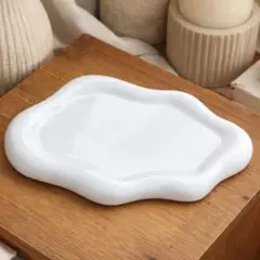 インテリアトレイ 北欧風 キートレイ おしゃれ アクセサリートレイ ホワイトのサムネイル
