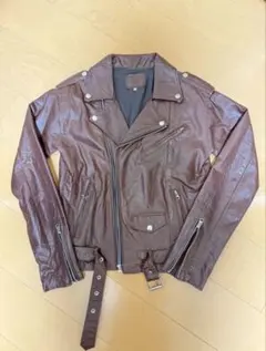 80-90s ライダースジャケット ブラウン