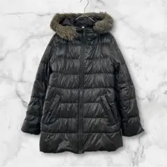 3143 美品 UNIQLO ユニクロ ダウンコート フェザー ブラウン系