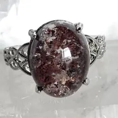 ☆綺麗！ガーデン(庭園)水晶　シルバーリング　15号　天然石　パワーストーン！