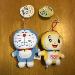 ドラえもん　ドラミちゃん ちびでかマスコット　ぬいぐるみ　& ハンドタオル