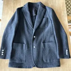 ユナイテッドアローズ★束矢★ウール混ジャケット★ブレザー★濃灰★黒グレー★M