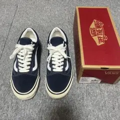 美品　バンズ　VANS アナハイム　オールドスクール　廃盤　ネイビー　US9 美品 バンズ VANS アナハイム オールドスクール 廃盤 ネイビー US9