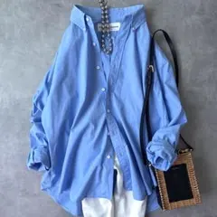 シンゾーン ダディシャツ 長袖 青ブルー DADDY SHIRT ビッグシャツのサムネイル