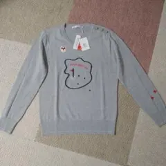 and per se　グレー　ニット　セーター　Lサイズ