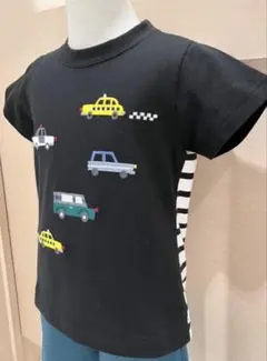 familiar 車刺繍 黒 Tシャツ 120センチ