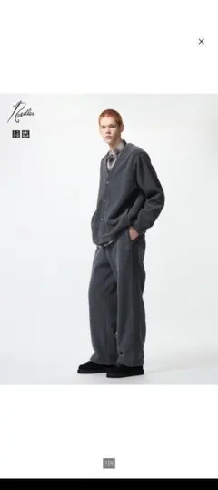 【美品】UNIQLO×Needles ニードルズ フリースワイドパンツL