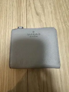 kate spade 二つ折り財布 グレー WRA0017