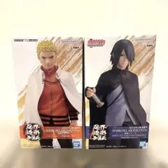 NARUTO 忍界列伝 フィギュア ナルト、サスケ2体セットのサムネイル