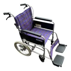 【引き取り限定】介助用車椅子アルミフレーム カワムラサイクル KA302SB-R