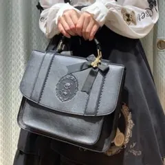 Amavel Bears Closetサッチェルバッグ ブラック