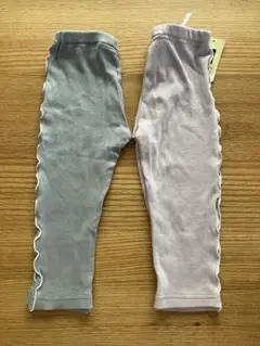 西松屋　サイドメロウレギンス　2枚セット