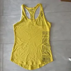 Reebok LES MILLS タンクトップ L イエロー ヨガウエアのサムネイル