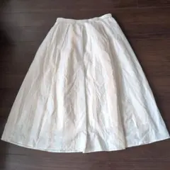 Samansa Mos2 blue アイボリー フレアスカート