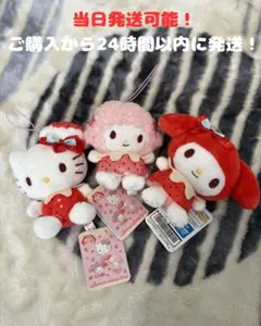 サンリオキャラクターズいちごみるくメルトマスコット3種セット