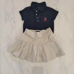 Polo Ralph Lauren 110 ポロシャツとスカートのセット