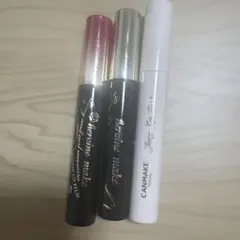 CANMAKE ジューシーリップティント　キスミーヒロインメイクマスカラ2本