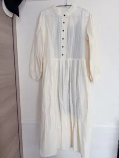 【新品未使用】Live in comfort スタンドカラー シャツワンピース
