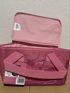 Trader Joe's トレーダージョーズ　ミニクーラーバッグ　ピンク/紫