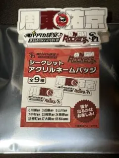 周東右京　シークレットアクリルネームバッジ