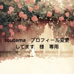 soutama　プロフィール変更してます様　専用