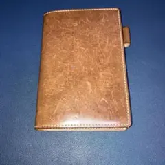 ナチュラルタンニンレザー 手帳カバー ブラウン