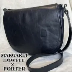 MARGARET HOWELL × PORTER 別注 ショルダー バッグ 黒 MARGARET HOWELL（マーガレットハウエル）の「MARGARET HOWELL