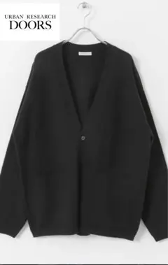 URBAN RESEARCH DOORS ブラックカーディガン Lサイズ