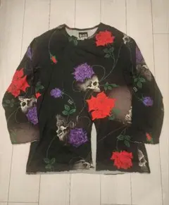 Yohji Yamamoto スカルローズ長袖Tシャツのサムネイル
