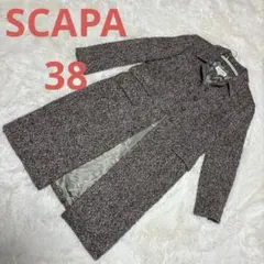 SCAPA ツイードウールコート 38スキャパ