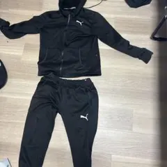 l*2様 Puma フード付きジャージ上下セット 黒