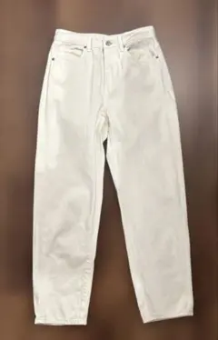 UNIQLO JEANS ホワイトデニム ストレートパンツ