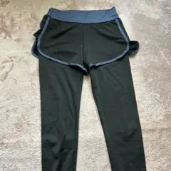 トレーニング用ボトムス ブラック レギンススタイル