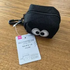新品　ダイソー　ギョロ目　マルチケース　ブラック