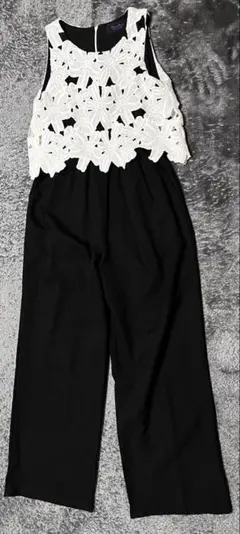 ROSEBUD レーストップ 黒 オールインワン